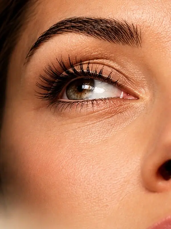 Olhar com cílios marcados, resultado de Botox no terço superior